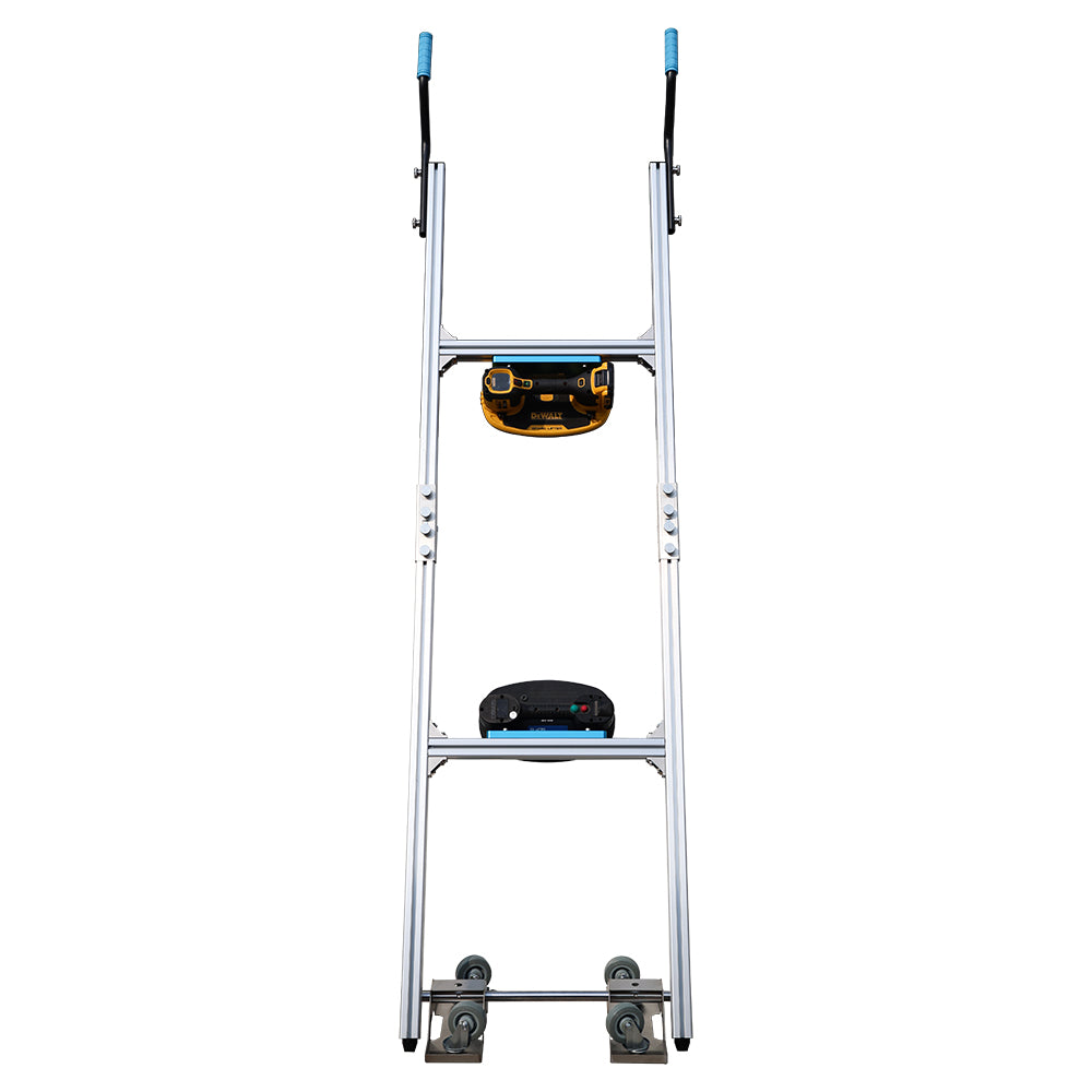 Raizi TileGo™ Large Format Tile Installation Dolly used with Grabo Lifter