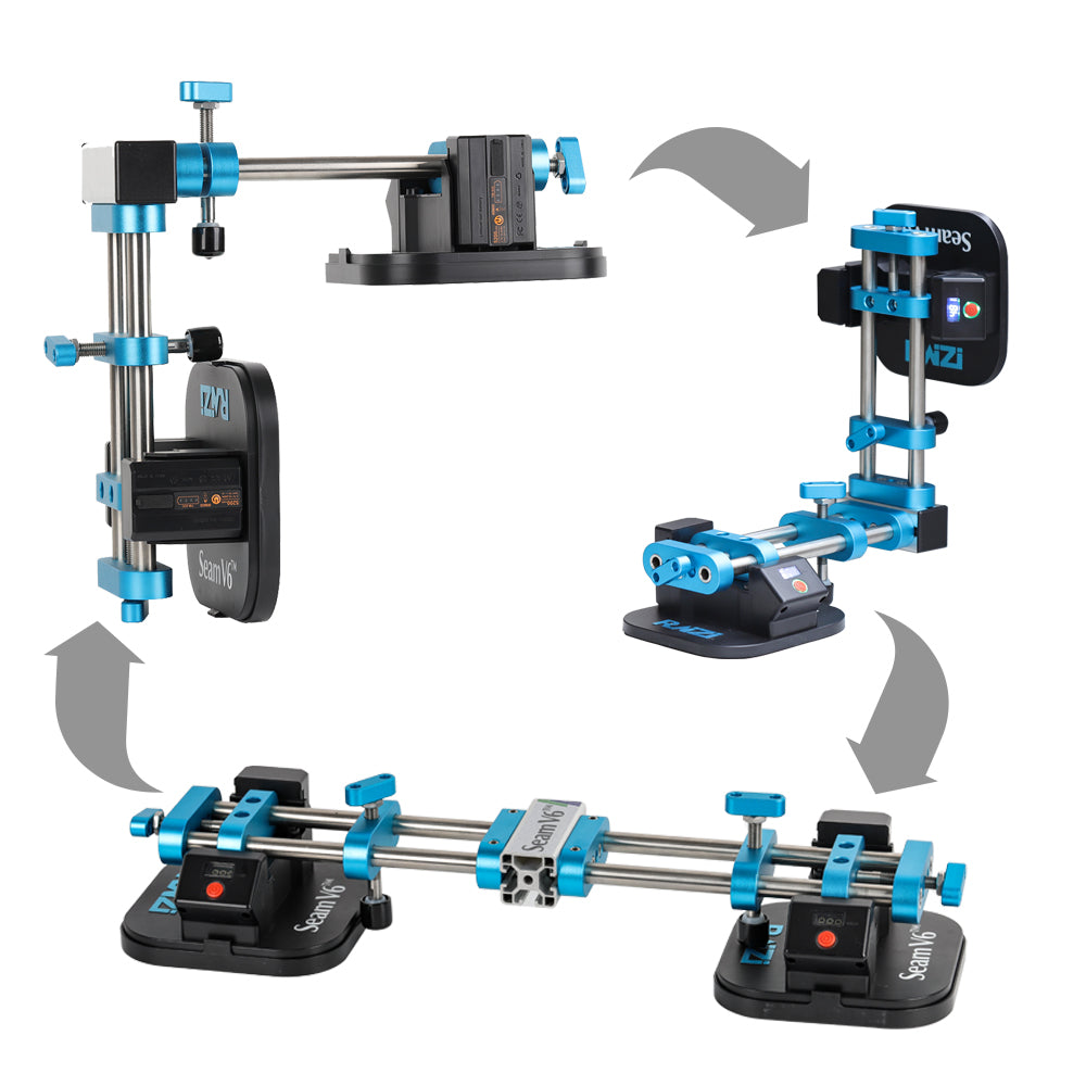 Raizi SeamV6™ 90degree electric seam setter for waterfall stone edge