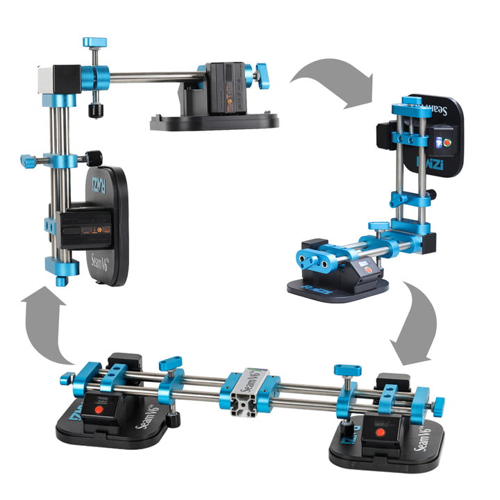Raizi SeamV6™ 90degree electric seam setter for waterfall stone edge