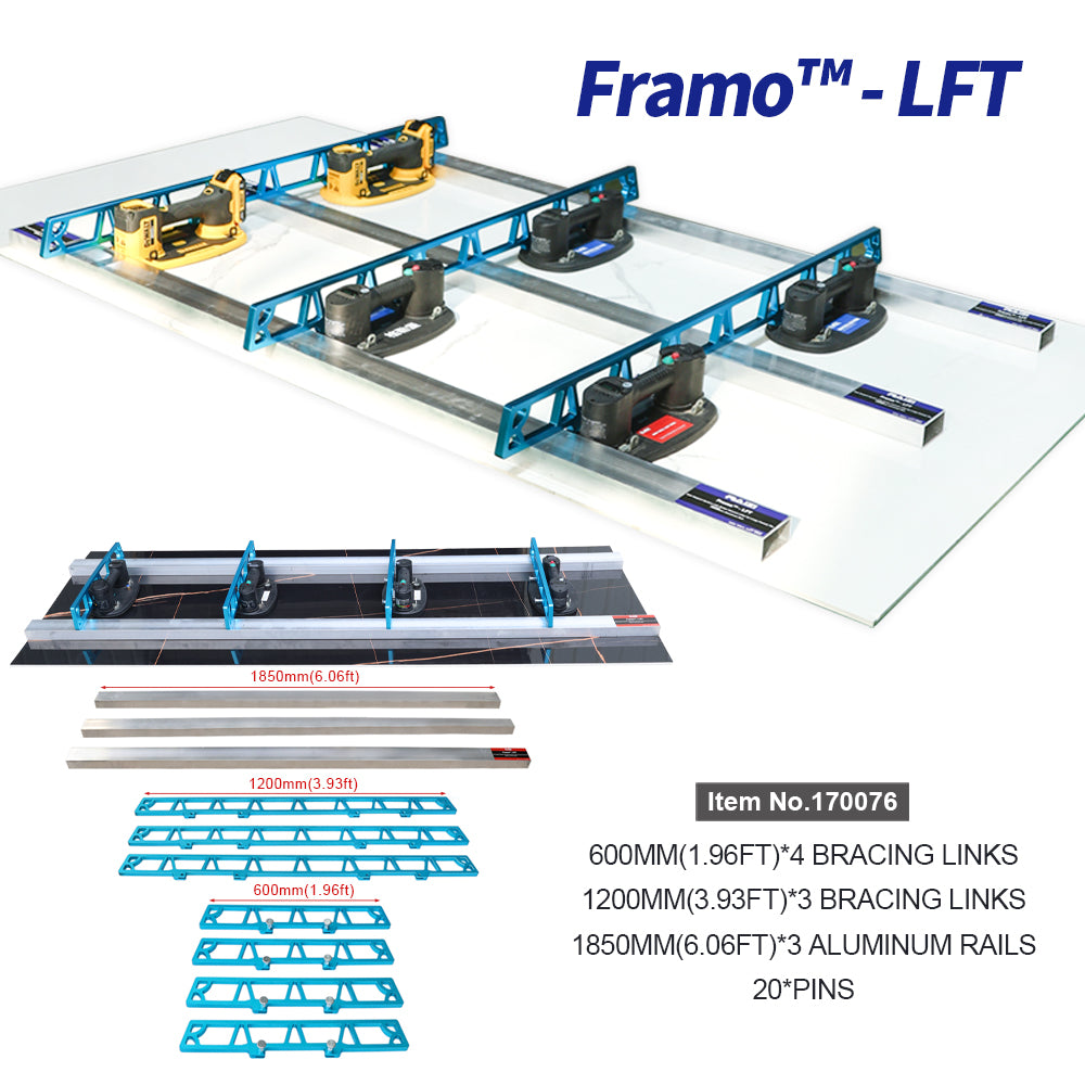 Raizi Framo™ Slab Support System Use With Grabo Vacuum Lifter For Large  Format Tile And Granite Marble Stone Countertop