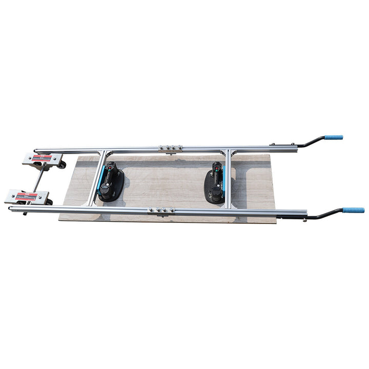 Raizi TileGo™ Large Format Tile Installation Dolly used with Grabo Lifter