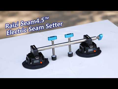 Raizi Seam4.5™ Electric Seam Setter with 4.5-inch Suction Cups for Stone Seaming